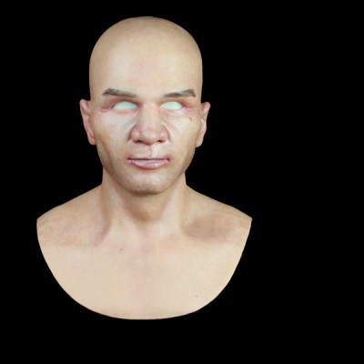 (SF-N1) crossdress cosplay realistic human face silicone male full head mask fetish wear (SF-N1) crossdress cosplay realistic human face silicone male full head mask fetish wear